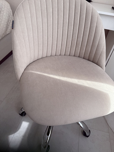 Компьютерное кресло Melody/Мелоди молочное фото покупателя 73