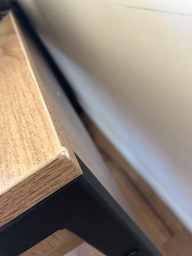 Письменный стол Леон Лофт дуб делано светлый / белый матовый фото покупателя 161