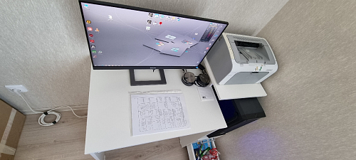 Компьютерный стол Джаз-24 левый венге фото покупателя 49