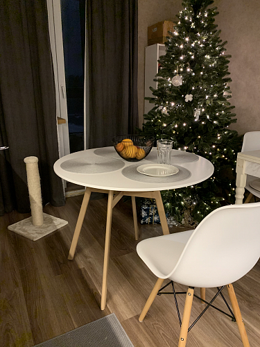 Деревянный стол Skandi 80 белый фото покупателя 20