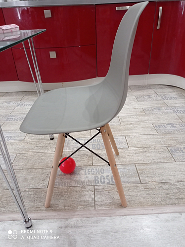 Пластиковый стул Eames PC-015 серо-голубой / дерево фото покупателя 472