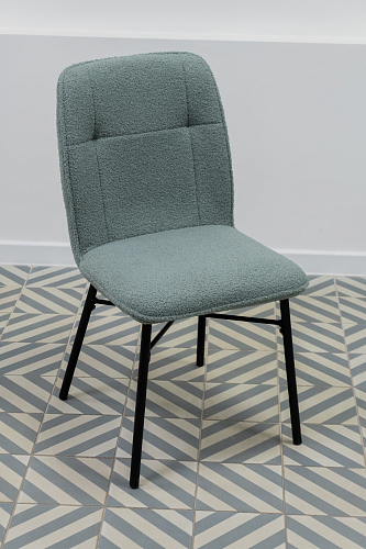 Стул на металлокаркасе Denis beige / black из шоурума 1