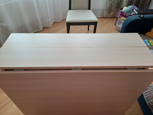 Стол обеденный раздвижной СтК7 дуб молочный фото покупателя 74