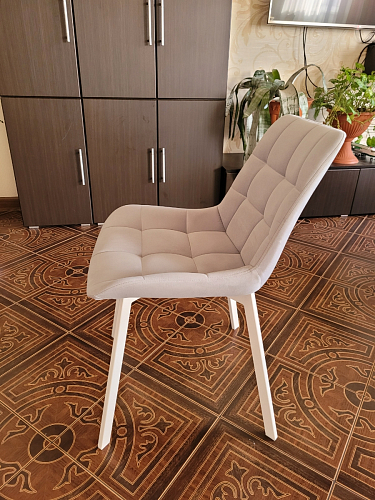 Стул на металлокаркасе Челси К крутящийся бирюзовый / черный фото покупателя 4