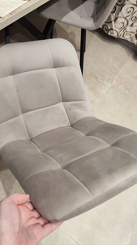 Комплект из "Стул на металлокаркасе Чилли розовый / черный каркас" 2 шт. фото покупателя 1470