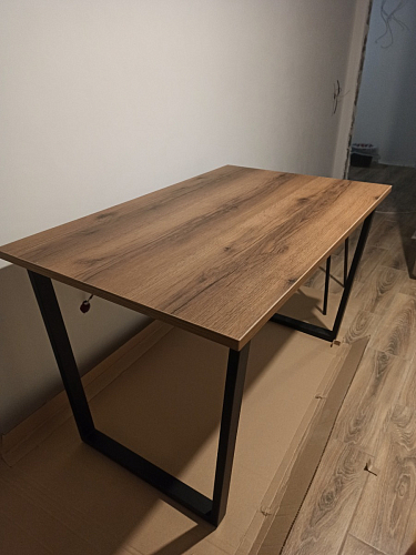 Деревянный стол Лота Лофт 120x75 дуб крафт табачный / черный матовый фото покупателя 148