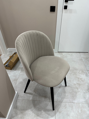 Стул на металлокаркасе Gabi latte / gold / black фото покупателя 53