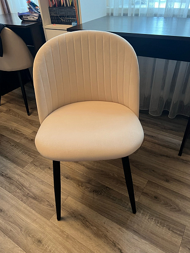 Стул на металлокаркасе Gabi latte / gold / black фото покупателя 458