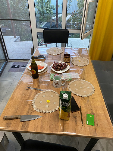 Деревянный стол Лота Лофт 140х80 дуб крафт табачный / черный матовый фото покупателя 788