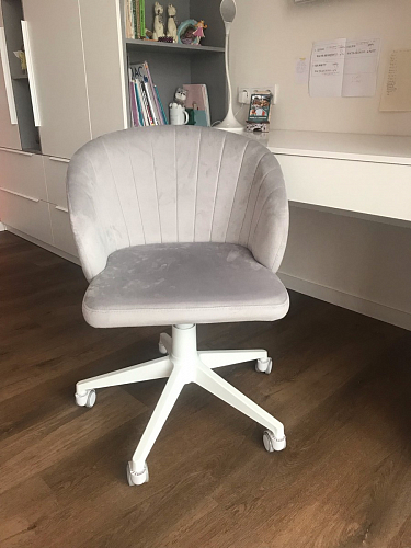 Компьютерное кресло Пард экокожа белый фото покупателя 77