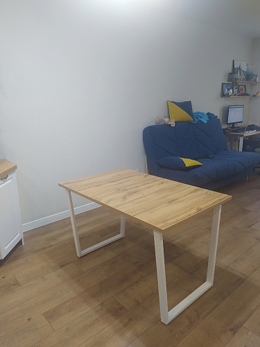 Стол Лота Лофт 120 25 мм сабия / белый матовый фото покупателя 859