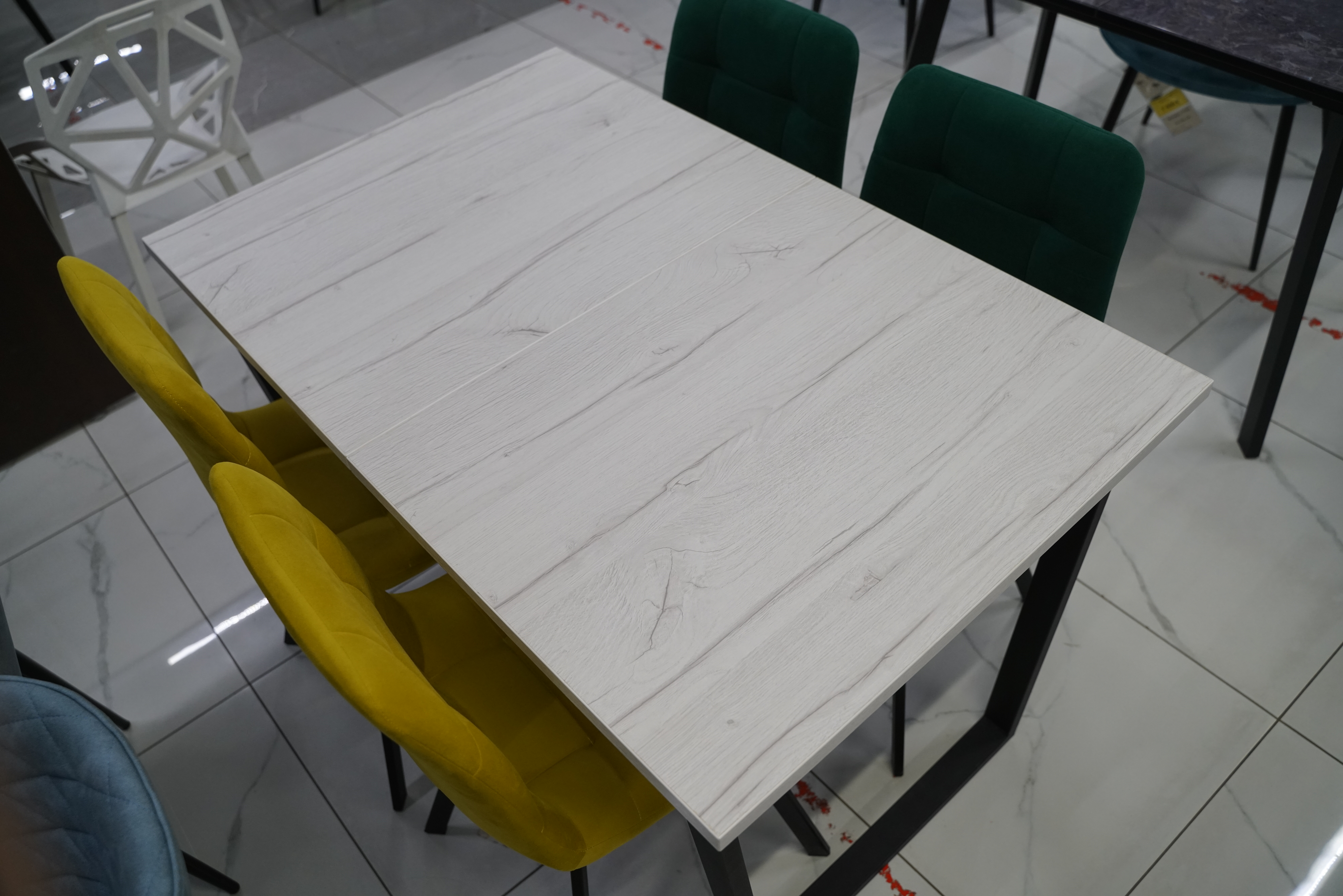 Стол раскладной Лота Лофт 120 25 мм юта / черный матовый из шоурума 3