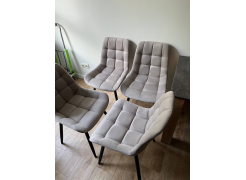 Стул на металлокаркасе Челси серый 02 / черный фото покупателя 143