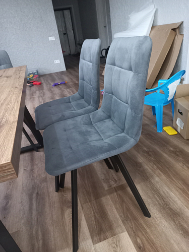 Стул на металлокаркасе Чилли синий / белый фото покупателя 1036