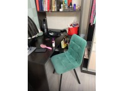 Стул на металлокаркасе Чилли розовый / черный каркас фото покупателя 616