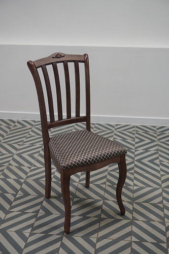 Деревянный стул Виньетта белый / лайн белый люкс из шоурума 2