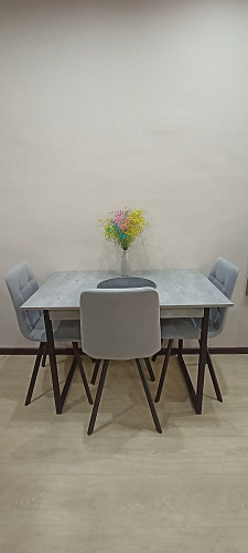 Стул на металлокаркасе Чилли К кирпичный / черный фото покупателя 630