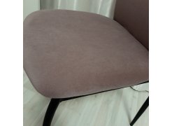 Стул на металлокаркасе Tod light blue / black фото покупателя 38