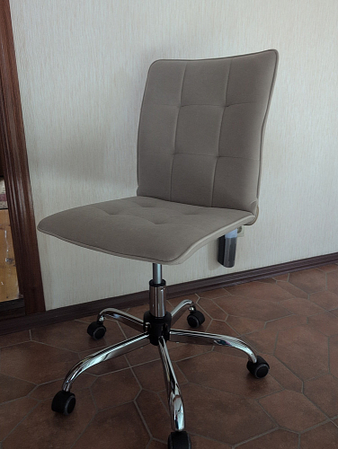 Компьютерное кресло One/Ван флок бежевый 7 фото покупателя 6