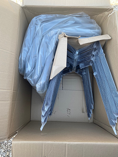 Стул на металлокаркасе Чилли К кирпичный / черный фото покупателя 558