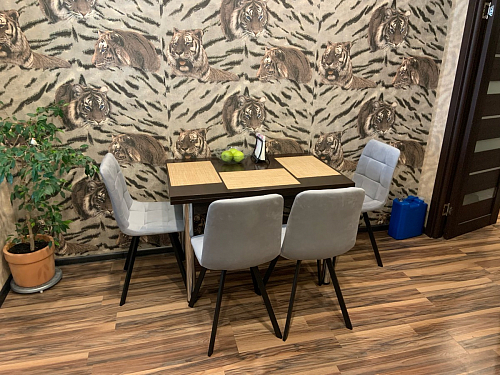 Стул на металлокаркасе Чилли синий / белый фото покупателя 739