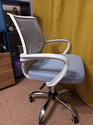 Компьютерное кресло Ergoplus light gray / white фото покупателя 4