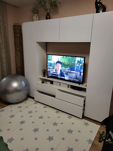 Готовая гостиная Румба белый / белый глянец фото покупателя 120
