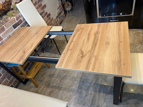 Стол Лота Лофт 120 32 мм бетон / черный матовый фото покупателя 620