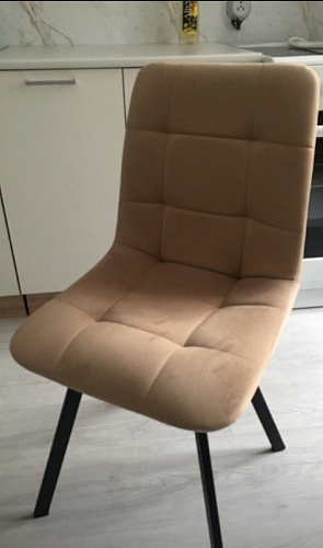 Комплект стульев Чилли 2 шт бежевый / черный фото покупателя 298