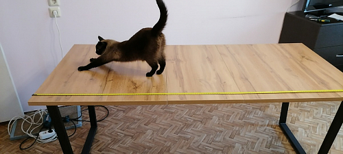 Деревянный стол Лота Лофт 140х80 черный матовый / бетон светлый фото покупателя 267