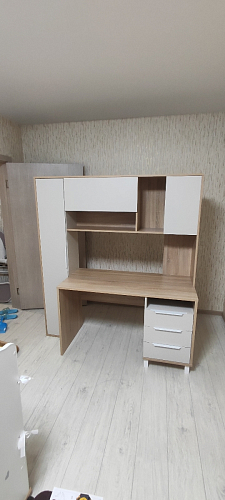 Компьютерный стол Комфорт 12.95 N дуб сонома / темно-серый фото покупателя 50