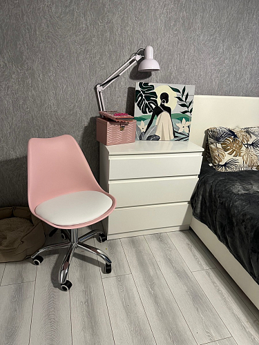 Компьютерное кресло Kolin с подушкой clear / white фото покупателя 450