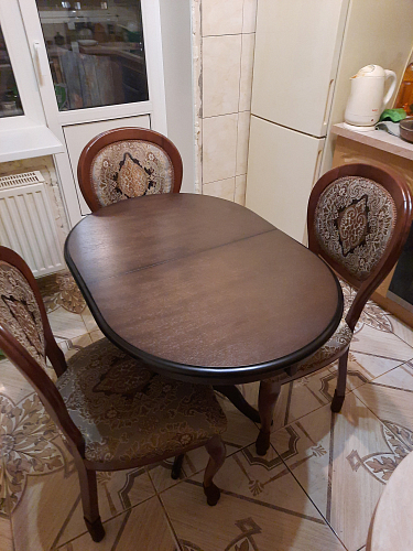 Стол обеденный раздвижной Solerno (Солерно) тобакко фото покупателя 1