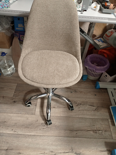 Компьютерное кресло Kolin с подушкой clear / white фото покупателя 450