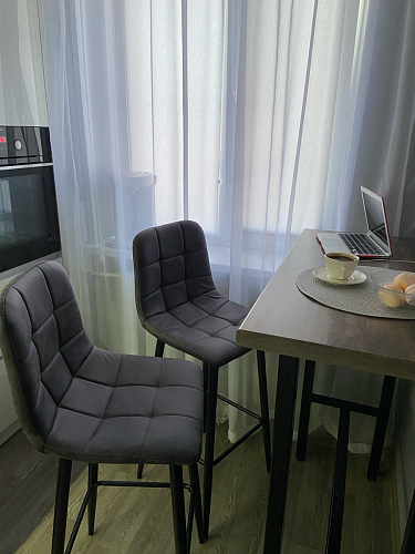 Барный стул Chio black / grey фото покупателя 46