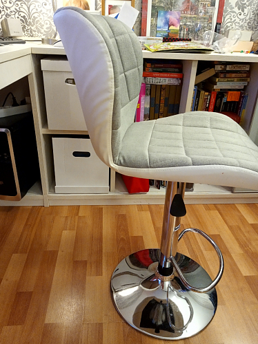 Барный стул Brend серый / белый фото покупателя 2