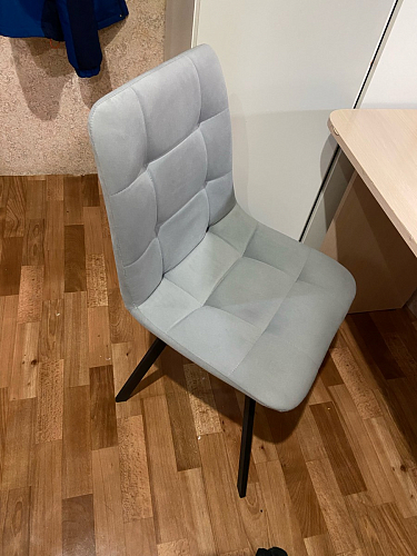 Стул на металлокаркасе Чилли синий / белый фото покупателя 1270