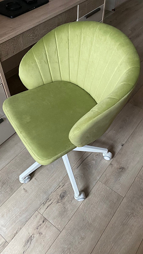 Компьютерное кресло Пард экокожа белый фото покупателя 167