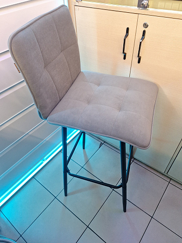 Полубарный стул Bari/Бари серый велюр фото покупателя 38