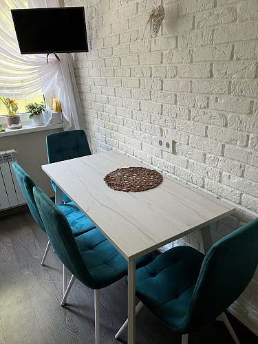 Стол Тринити Лофт 120 32 мм дуб галифакс табако / черный матовый фото покупателя 592