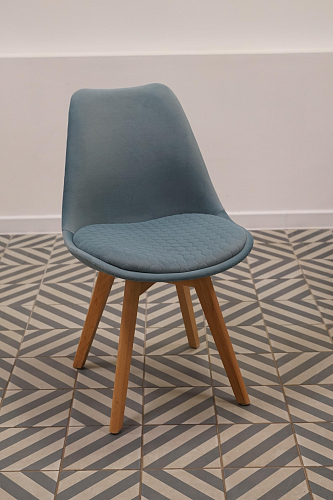 Деревянный стул Bonuss light purple / wood из шоурума 6