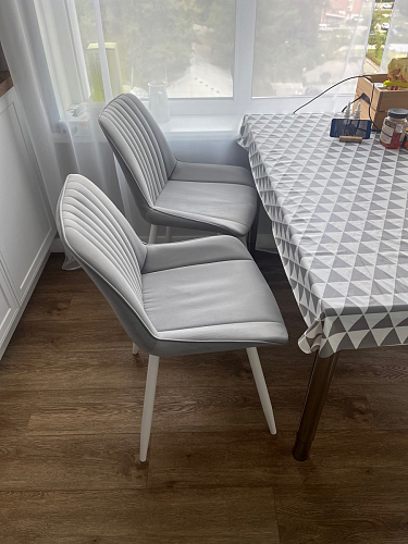 Стул на металлокаркасе Седа К кирпичный / черный фото покупателя 20