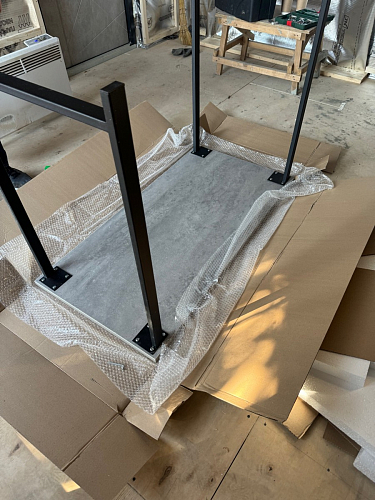 Барная стойка Дилан Лофт 120х50х90 бетон фото покупателя 171