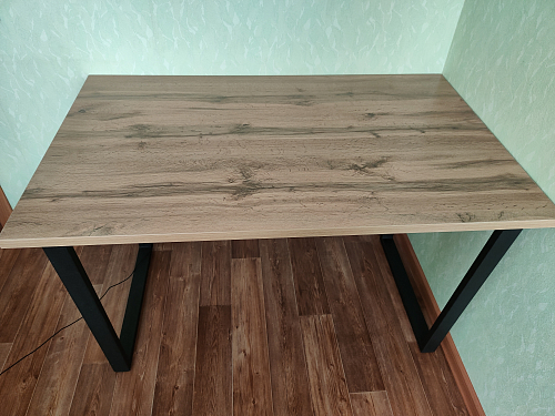 Деревянный стол Лота Лофт 120x75 дуб крафт табачный / черный матовый фото покупателя 1012