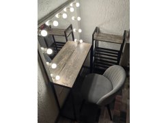 Стул на металлокаркасе Gabi gray / black фото покупателя 292