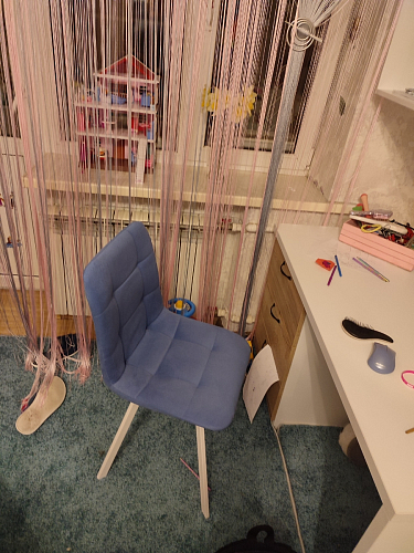 Стул на металлокаркасе Чилли К кирпичный / черный фото покупателя 270