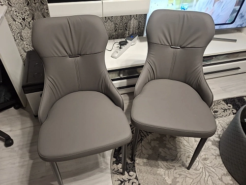 Стул на металлокаркасе Neli beige / black фото покупателя 5