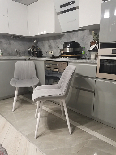 Стул на металлокаркасе Седа К кирпичный / черный фото покупателя 2