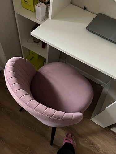 Стул на металлокаркасе Gabi 1 light purple / black фото покупателя 829