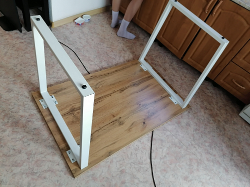 Стол Лота Лофт 140 25 мм черный матовый / бетон фото покупателя 47